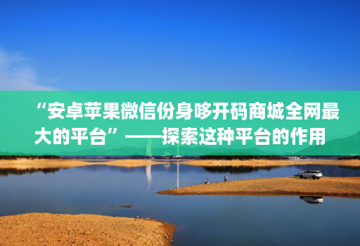 “安卓苹果微信份身哆开码商城全网最大的平台”——探索这种平台的作用和可能性