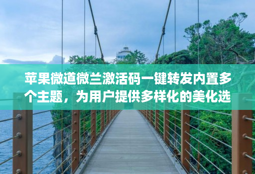 苹果微道微兰激活码一键转发内置多个主题，为用户提供多样化的美化选择