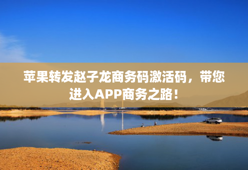 苹果转发赵子龙商务码激活码，带您进入APP商务之路！