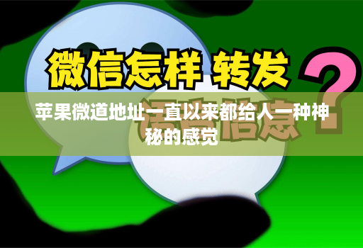 苹果微道地址一直以来都给人一种神秘的感觉