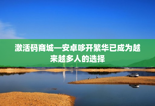 激活码商城—安卓哆开繁华已成为越来越多人的选择