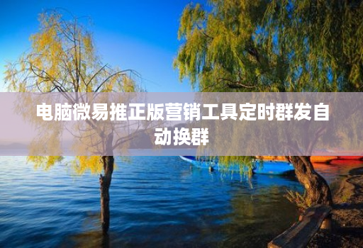 电脑微易推正版营销工具定时群发自动换群