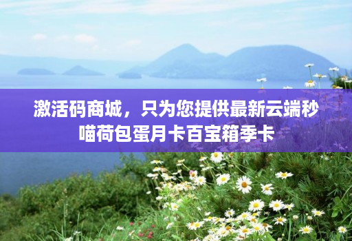 激活码商城，只为您提供最新云端秒喵荷包蛋月卡百宝箱季卡