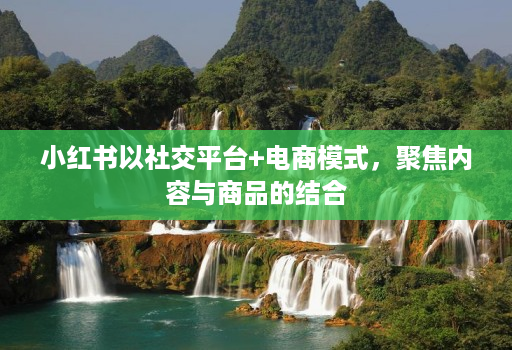 小红书以社交平台+电商模式，聚焦内容与商品的结合
