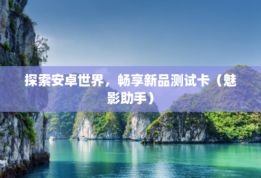 探索安卓世界，畅享新品测试卡（魅影助手）