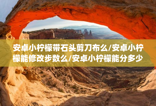 安卓小柠檬带石头剪刀布么/安卓小柠檬能修改步数么/安卓小柠檬能分多少个微信