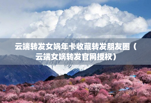 云端转发女娲年卡收藏转发朋友圈（云端女娲转发官网授权）