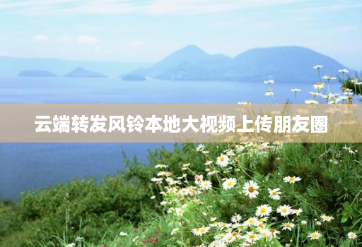 云端转发风铃本地大视频上传朋友圈