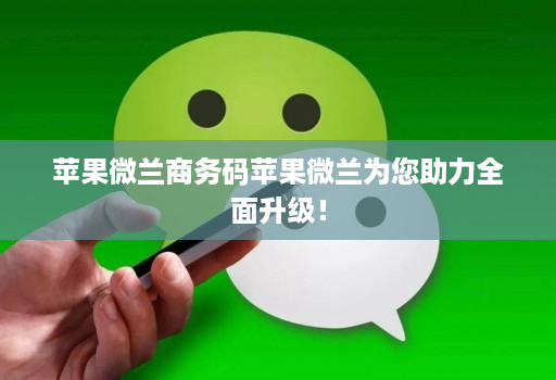 苹果微兰商务码苹果微兰为您助力全面升级！