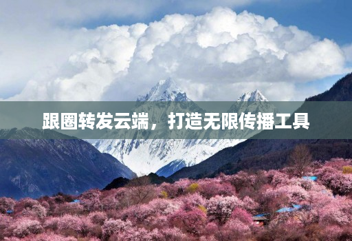 跟圈转发云端，打造无限传播工具
