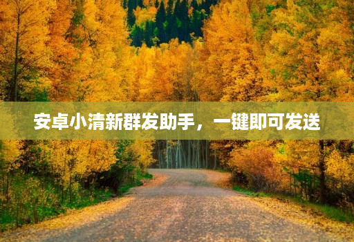 安卓小清新群发助手，一键即可发送