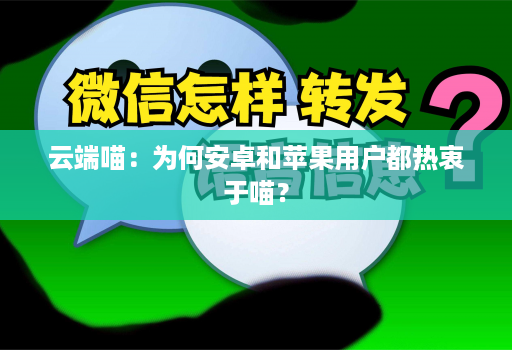云端喵：为何安卓和苹果用户都热衷于喵？