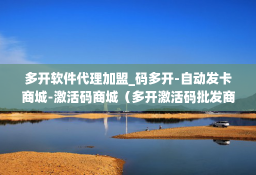 多开软件代理加盟_码多开-自动发卡商城-激活码商城（多开激活码批发商城）