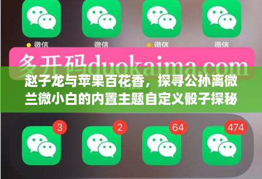赵子龙与苹果百花香，探寻公孙离微兰微小白的内置主题自定义骰子探秘