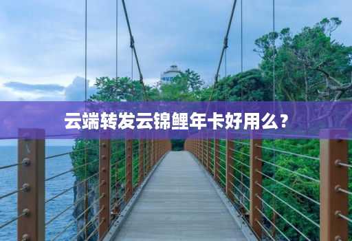 云端转发云锦鲤年卡好用么？