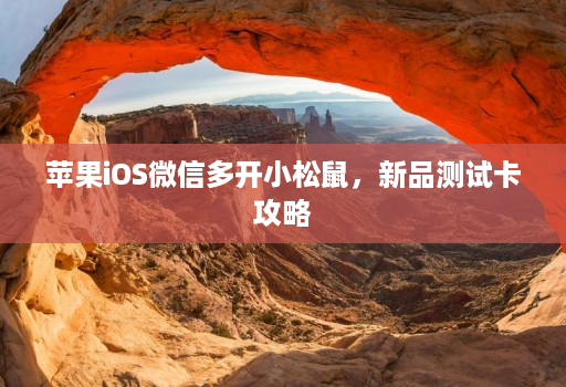 苹果iOS微信多开小松鼠，新品测试卡攻略