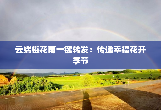 云端樱花雨一键转发：传递幸福花开季节