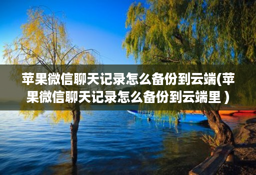 苹果微信聊天记录怎么备份到云端(苹果微信聊天记录怎么备份到云端里 )