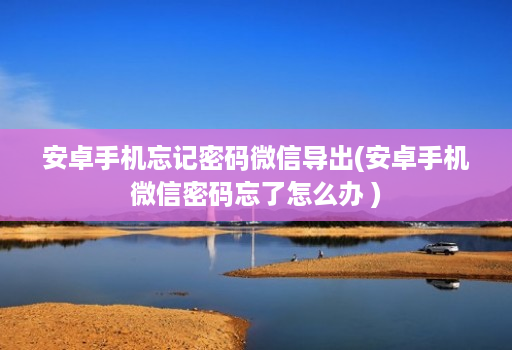 安卓手机忘记密码微信导出(安卓手机微信密码忘了怎么办 )