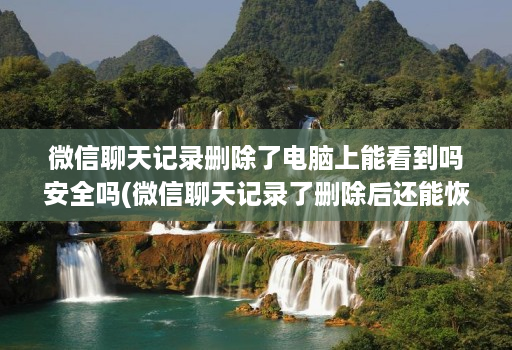 微信聊天记录删除了电脑上能看到吗安全吗(微信聊天记录了删除后还能恢复吗 )