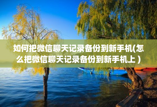 如何把微信聊天记录备份到新手机(怎么把微信聊天记录备份到新手机上 )