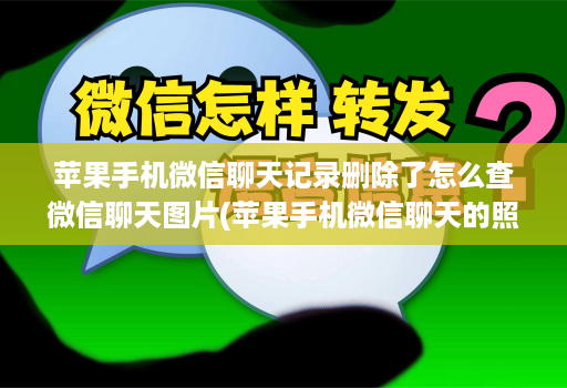 苹果手机微信聊天记录删除了怎么查微信聊天图片(苹果手机微信聊天的照片删除了在哪里可以找到 )