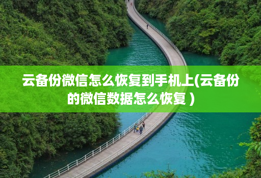 云备份微信怎么恢复到手机上(云备份的微信数据怎么恢复 )