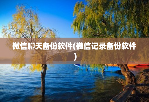 微信聊天备份软件(微信记录备份软件 )