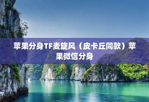 苹果分身TF麦旋风（皮卡丘同款）苹果微信分身