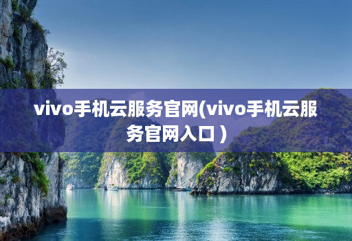 vivo手机云服务官网(vivo手机云服务官网入口 )