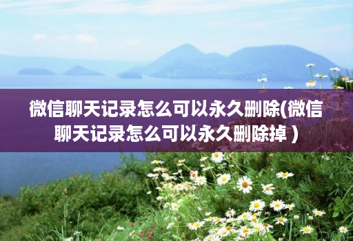 微信聊天记录怎么可以永久删除(微信聊天记录怎么可以永久删除掉 )
