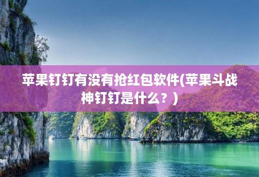 苹果钉钉有没有抢红包软件(苹果斗战神钉钉是什么？)