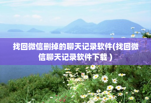 找回微信删掉的聊天记录软件(找回微信聊天记录软件下载 )