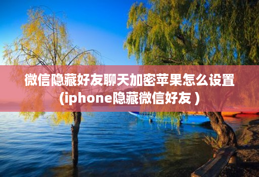 微信隐藏好友聊天加密苹果怎么设置(iphone隐藏微信好友 )