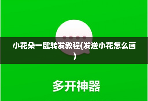 小花朵一键转发教程(发送小花怎么画 )
