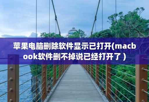 苹果电脑删除软件显示已打开(macbook软件删不掉说已经打开了 )