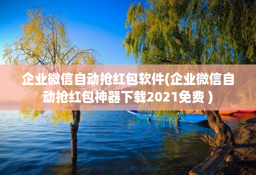 企业微信自动抢红包软件(企业微信自动抢红包神器下载2021免费 )