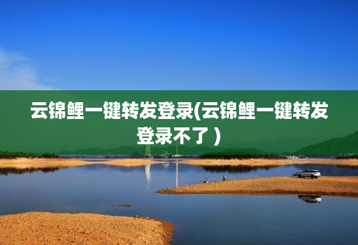 云锦鲤一键转发登录(云锦鲤一键转发登录不了 )