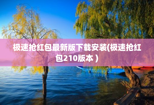 极速抢红包最新版下载安装(极速抢红包210版本 )