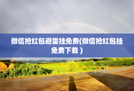 微信抢红包避雷挂免费(微信抢红包挂免费下载 )