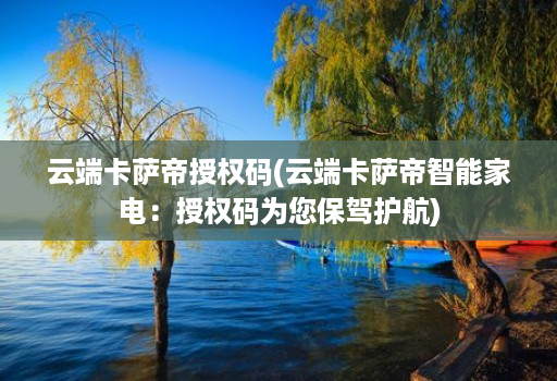 云端卡萨帝授权码(云端卡萨帝智能家电：授权码为您保驾护航)