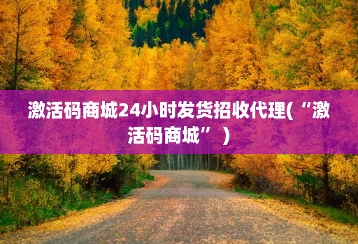 激活码商城24小时发货招收代理(“激活码商城” )