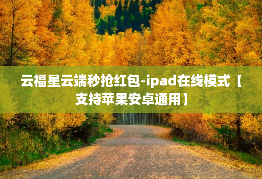 云福星云端秒抢红包-ipad在线模式【支持苹果安卓通用】