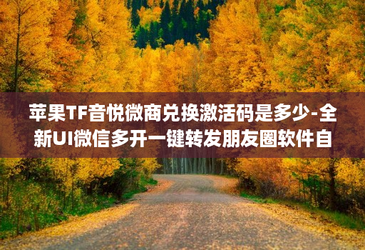 苹果TF音悦微商兑换激活码是多少-全新UI微信多开一键转发朋友圈软件自动跟圈转发