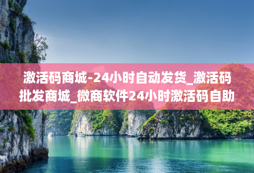 激活码商城-24小时自动发货_激活码批发商城_微商软件24小时激活码自助下单平台