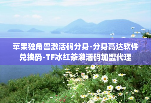 苹果独角兽激活码分身-分身高达软件兑换码-TF冰红茶激活码加盟代理