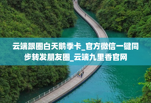 云端跟圈白天鹅季卡_官方微信一键同步转发朋友圈_云端九里香官网