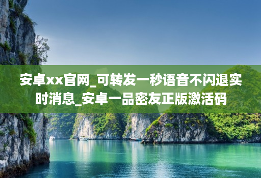 安卓xx官网_可转发一秒语音不闪退实时消息_安卓一品密友正版激活码