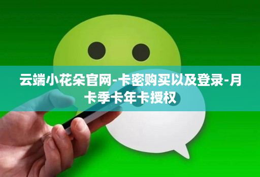 云端小花朵官网-卡密购买以及登录-月卡季卡年卡授权
