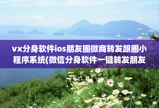 vx分身软件ios朋友圈微商转发跟圈小程序系统(微信分身软件一键转发朋友圈 )